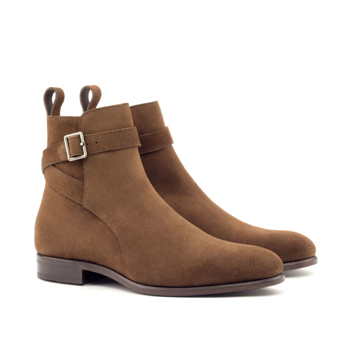Men's Jodhpur Leather Boots Wide Plus Size Brown 2732