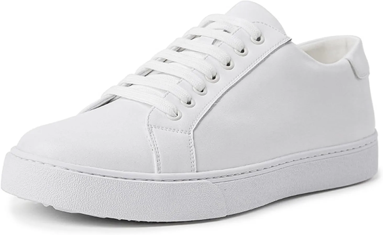 Men's Leather Fashion Sneaker British Style Polished Casual Shoes Lace Up Retro Comfortable Business Oxford Dressy Shoe