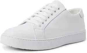 Men's Leather Fashion Sneaker British Style Polished Casual Shoes Lace Up Retro Comfortable Business Oxford Dressy Shoe
