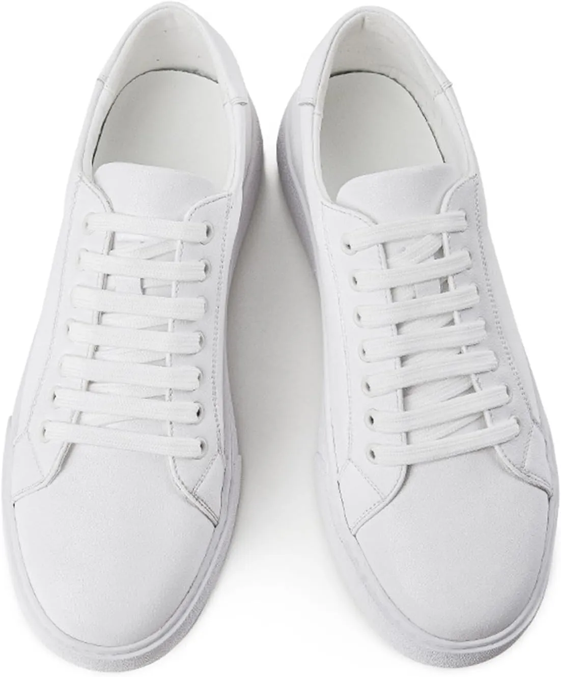 Men's Leather Fashion Sneaker British Style Polished Casual Shoes Lace Up Retro Comfortable Business Oxford Dressy Shoe