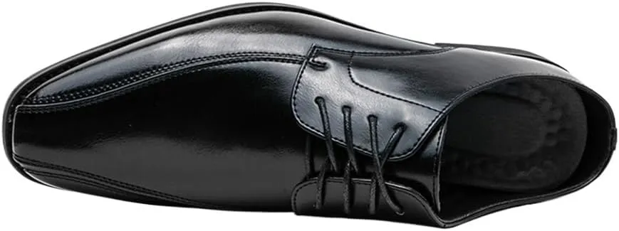 Men's Leather lace-up Oxford Shoes Classic Wingtip Two-Tone Patchwork Brogues Fashionable Punched Toes Slip-on Leather Shoes