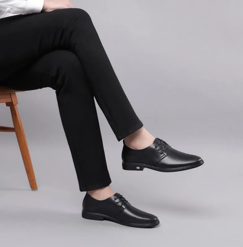 Mens Leather Shoes Men's Patent Leather Formal Business Oxford Dress Shoes Pointed Toe Walking Classical Dress Shoes for Men