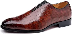 Men's Loafer Shoes Slip On Dress Casual Driving Shoes Business Leather Shoes for Prom Party Wedding