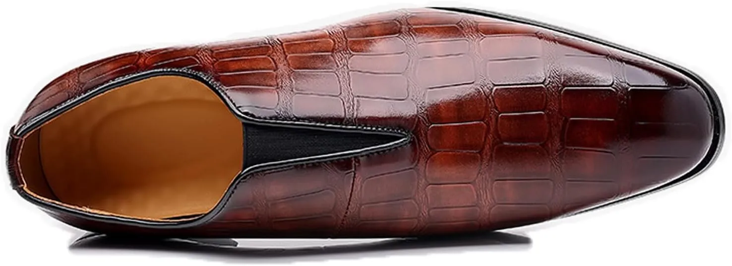 Men's Loafer Shoes Slip On Dress Casual Driving Shoes Business Leather Shoes for Prom Party Wedding