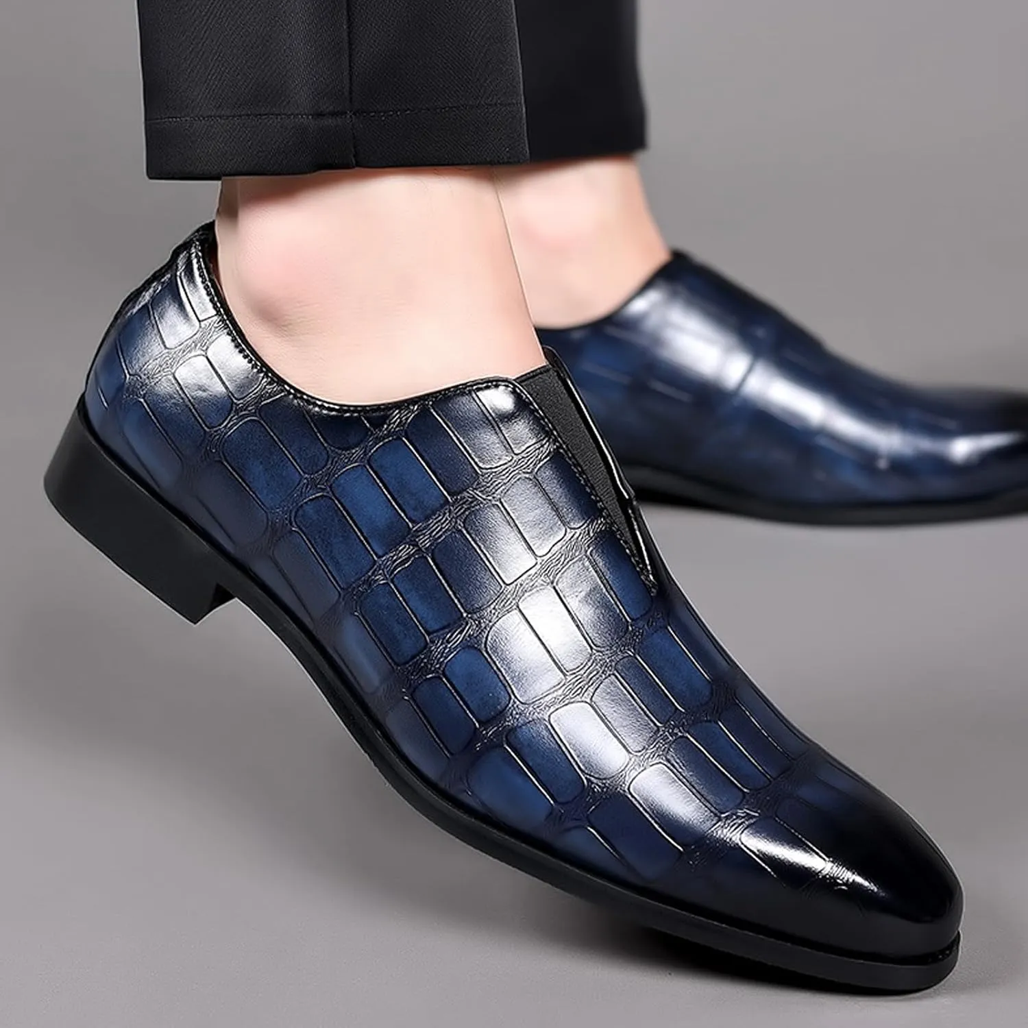 Men's Loafer Shoes Slip On Dress Casual Driving Shoes Business Leather Shoes for Prom Party Wedding