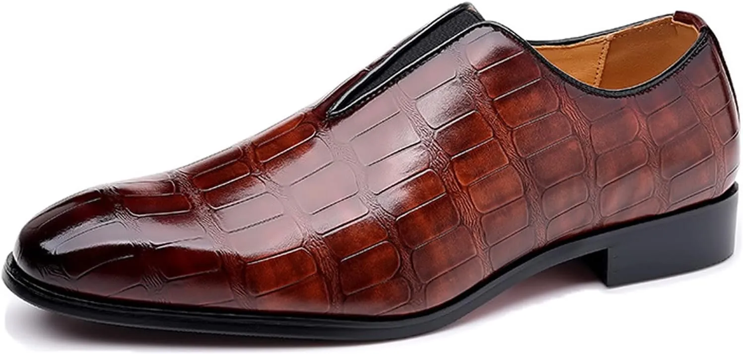 Men's Loafer Shoes Slip On Dress Casual Driving Shoes Business Leather Shoes for Prom Party Wedding