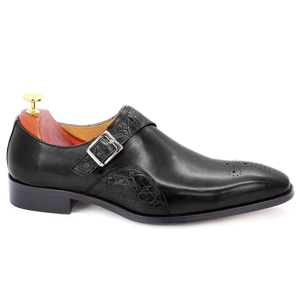 Men's Luxurious Genuine Leather Handmade Strap Oxfords