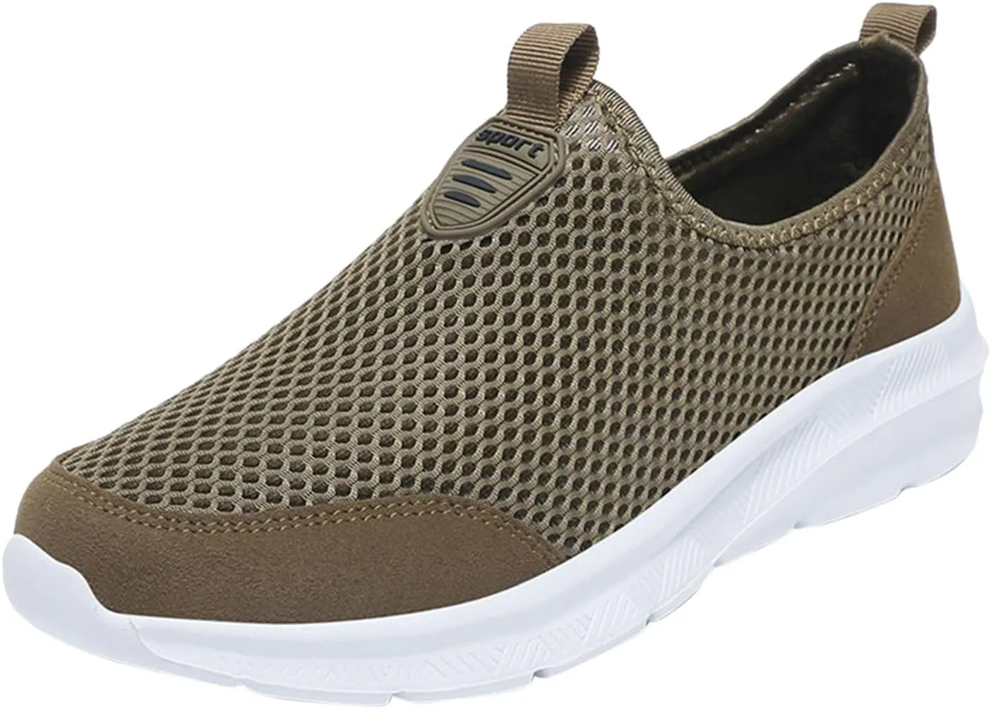 Men's Mesh Sneakers Mens Slip On Sneakers Wide Width Waterproof Shoes for Women Comfortable Dressy Slip on Loafers for Men Black Sneakers for Women
