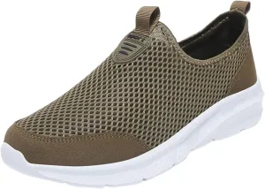 Men's Mesh Sneakers Mens Slip On Sneakers Wide Width Waterproof Shoes for Women Comfortable Dressy Slip on Loafers for Men Black Sneakers for Women