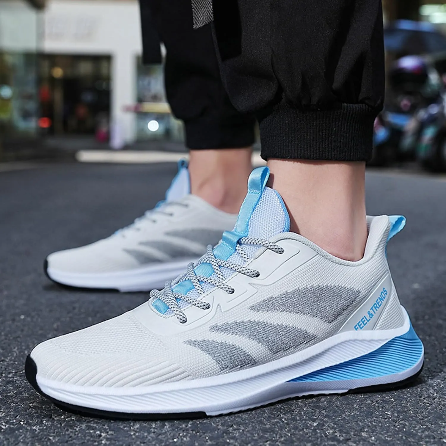 Men's Minimalist Barefoot Shoes Comfortable Lightweight Casual Walking Shoe Arch Support Walking Shoes for Men