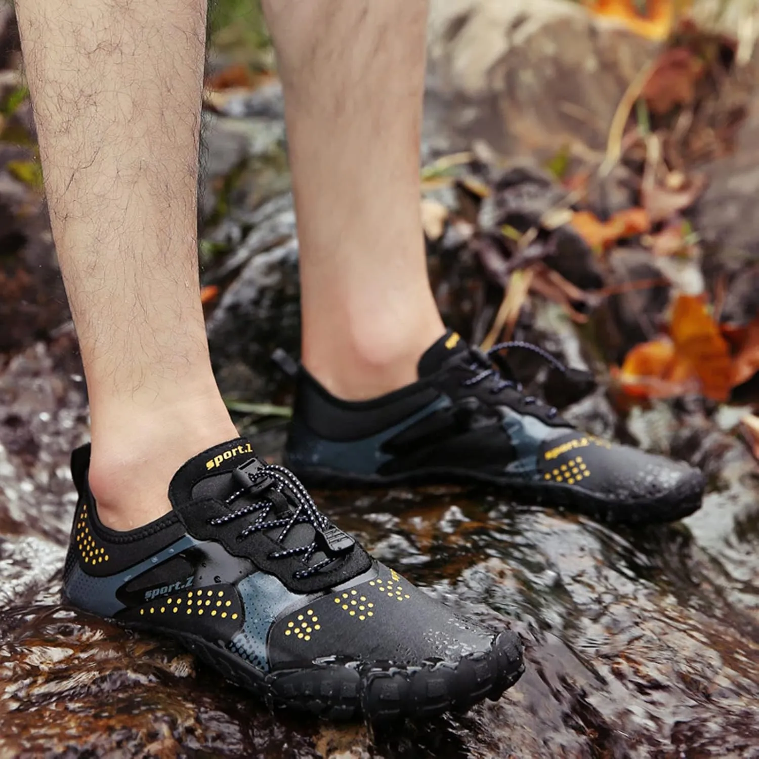 Men's Minimalist Barefoot Shoes Lightweight Sport Gym Jogging Walking Sneaker Breathable Lace Up Shoes for Men