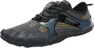 Men's Minimalist Barefoot Shoes Lightweight Sport Gym Jogging Walking Sneaker Breathable Lace Up Shoes for Men