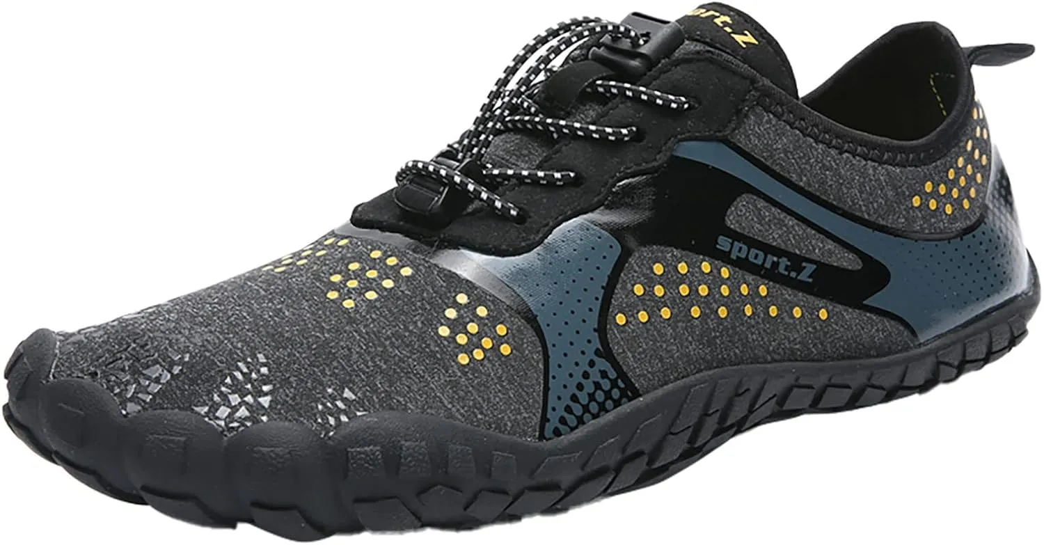 Men's Minimalist Barefoot Shoes Lightweight Sport Gym Jogging Walking Sneaker Breathable Lace Up Shoes for Men