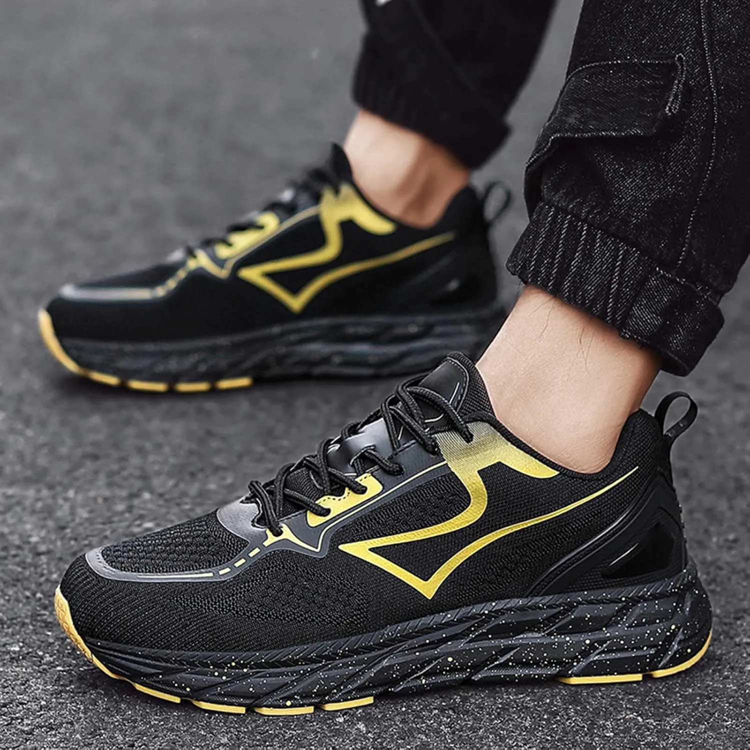 Men's Non Slip Barefoot Minimalist Shoes Comfortable Lightweight Casual Walking Shoe Non Slip Barefoot Sneaker