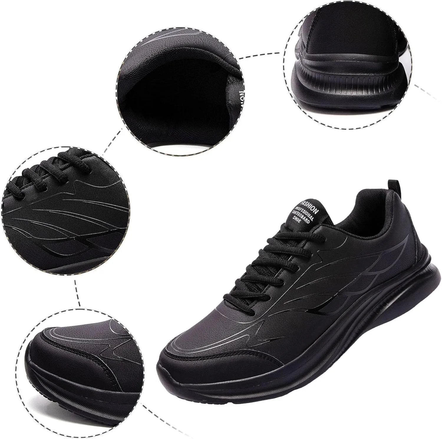Men's Non Slip Barefoot Minimalist Shoes Lightweight Breathable Walking Shoe Gym Tennis Non Slip Walking Shoes