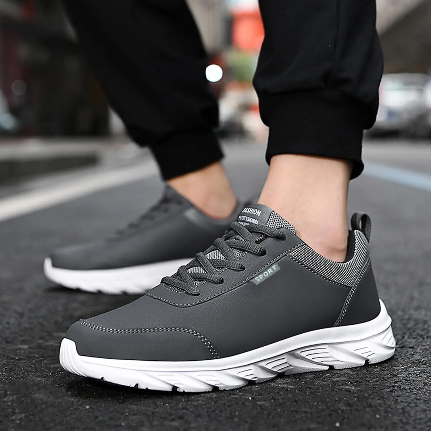 Men's Orthopedic Comfortable Lace Up Shoes Breathable Mesh Comfortable Tennis Shoe Men's Business Casual Shoes