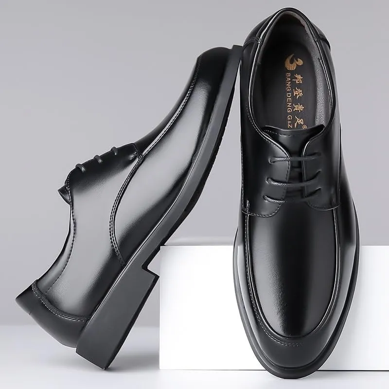 Men's Orthopedic Leather Shoes Oxfords PU Fashion Dress Sneakers Business Casual Derby Shoe