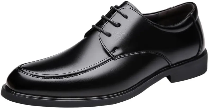 Men's Orthopedic Leather Shoes Oxfords PU Fashion Dress Sneakers Business Casual Derby Shoe
