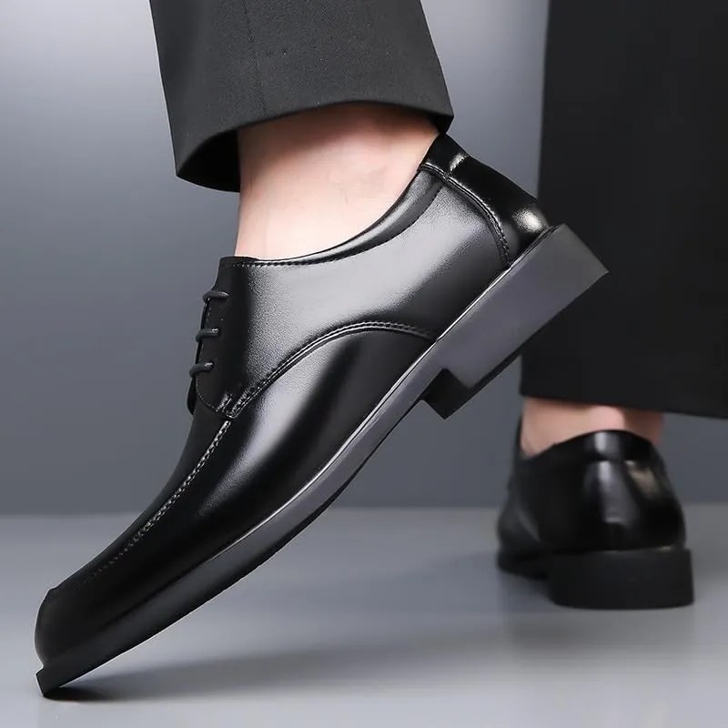 Men's Orthopedic Leather Shoes Oxfords PU Fashion Dress Sneakers Business Casual Derby Shoe
