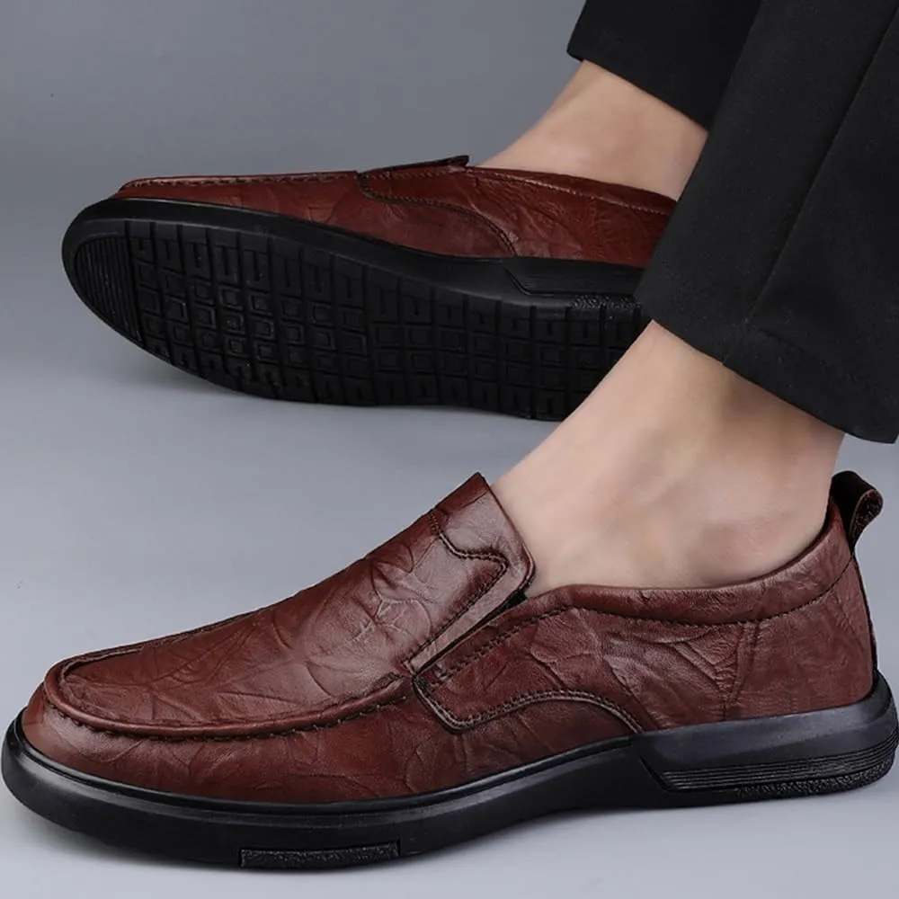 Mens Oxfords Shoes Leather Shoes Slip-ons Business Office Wedding Business Casual Men's Dress Shoes