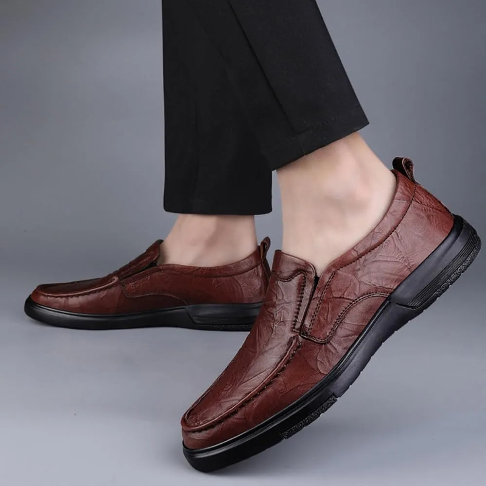 Mens Oxfords Shoes Leather Shoes Slip-ons Business Office Wedding Business Casual Men's Dress Shoes