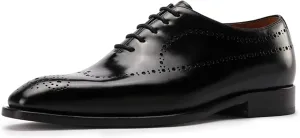 Mens Oxfords Whole-Cut Full Brogues Carved Calf Dress Shoes for Business,Casual
