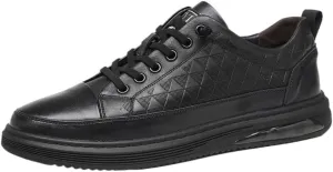 Men's Patent Leather Business Oxford Shoes Classic Round Toe Shiny Checkered Breathable Dress Derby