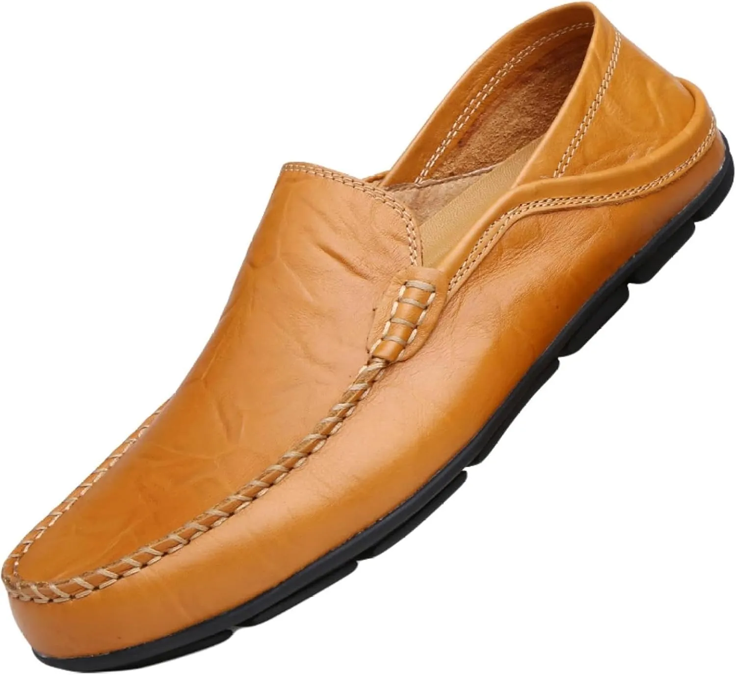 Men's PU Leather Shoes, Casual Flat Bottomed Loafers, Driving Shoes, Slip Covers, Penny Loafers, Loafers