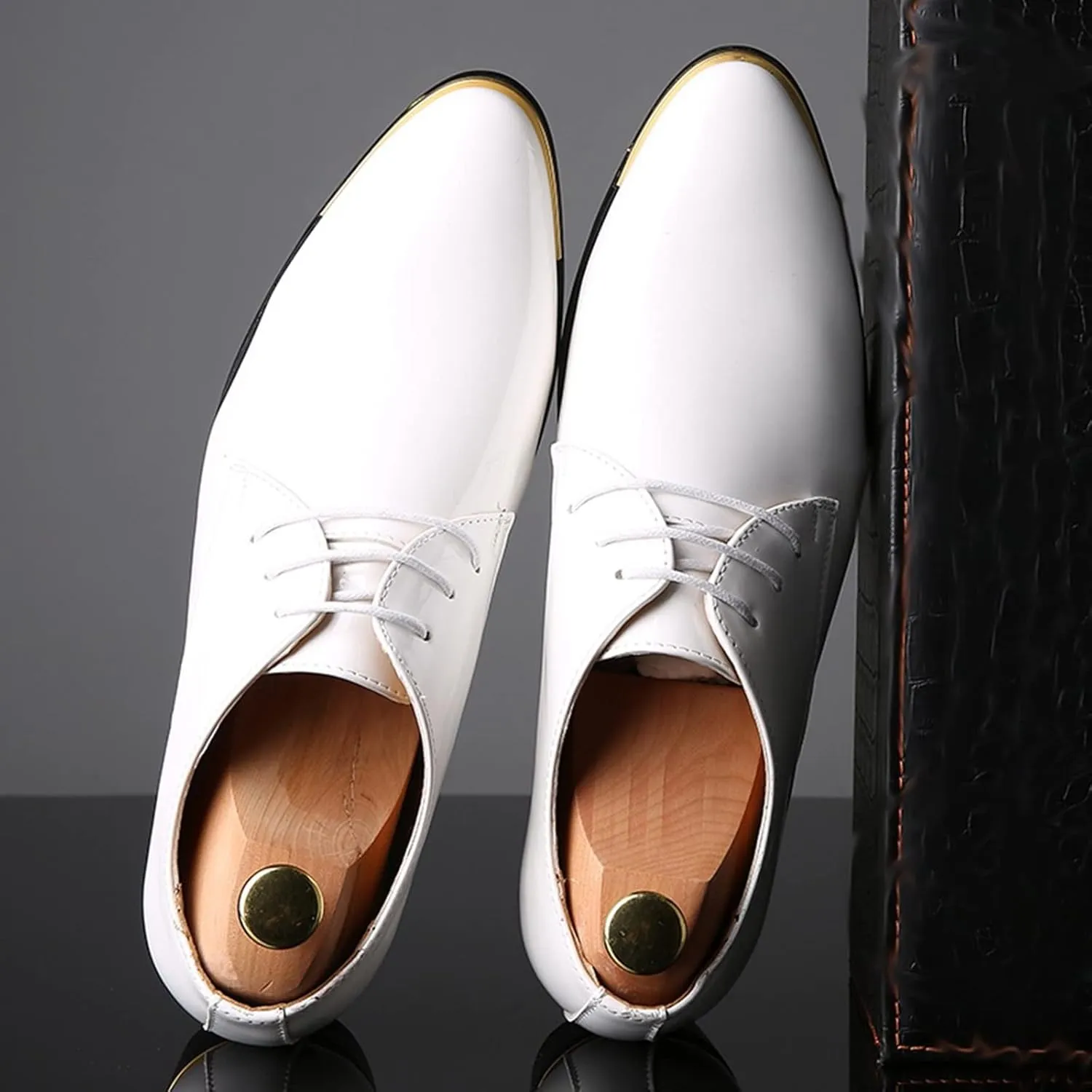 Mens Shoes Business Casual Comfortable Classical Pointed Leather Mens Business Casual Shoes and Style Men's leather shoes Men Leather Cap Toe Oxford Business Formal Dress