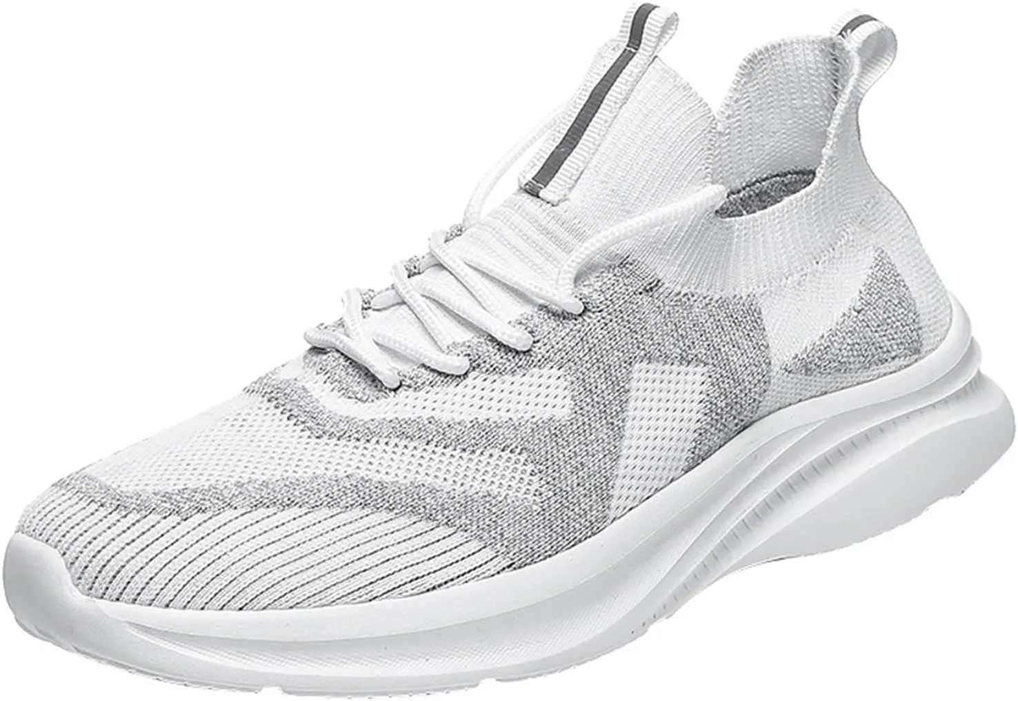 Mens Slip on Sneakers White Shoes Men Breathable Mesh Fashion Sneakers Shoe Slip on Lightweight Breathable Fashion Mens Ons Barefoot Shoes
