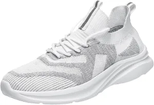 Mens Slip on Sneakers White Shoes Men Breathable Mesh Fashion Sneakers Shoe Slip on Lightweight Breathable Fashion Mens Ons Barefoot Shoes