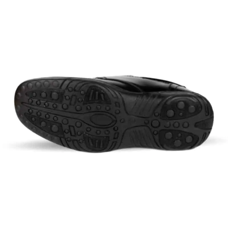 Mens Strap Fasten Formal Shoe in Black