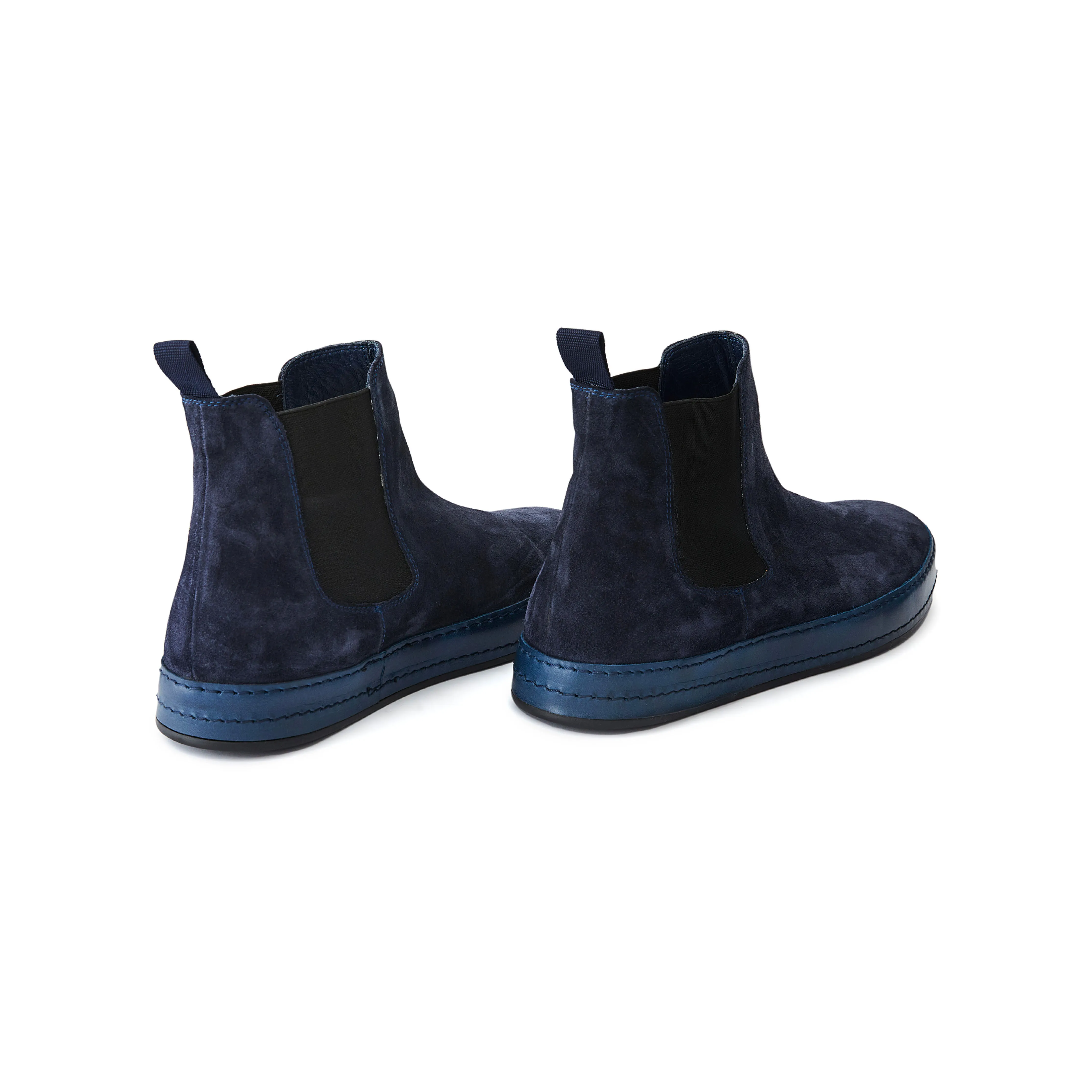 Men's Suede Calf Leather Handmade Chelsea Boots M10005
