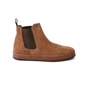 Men's Suede Calf Leather Handmade Chelsea Boots M10005