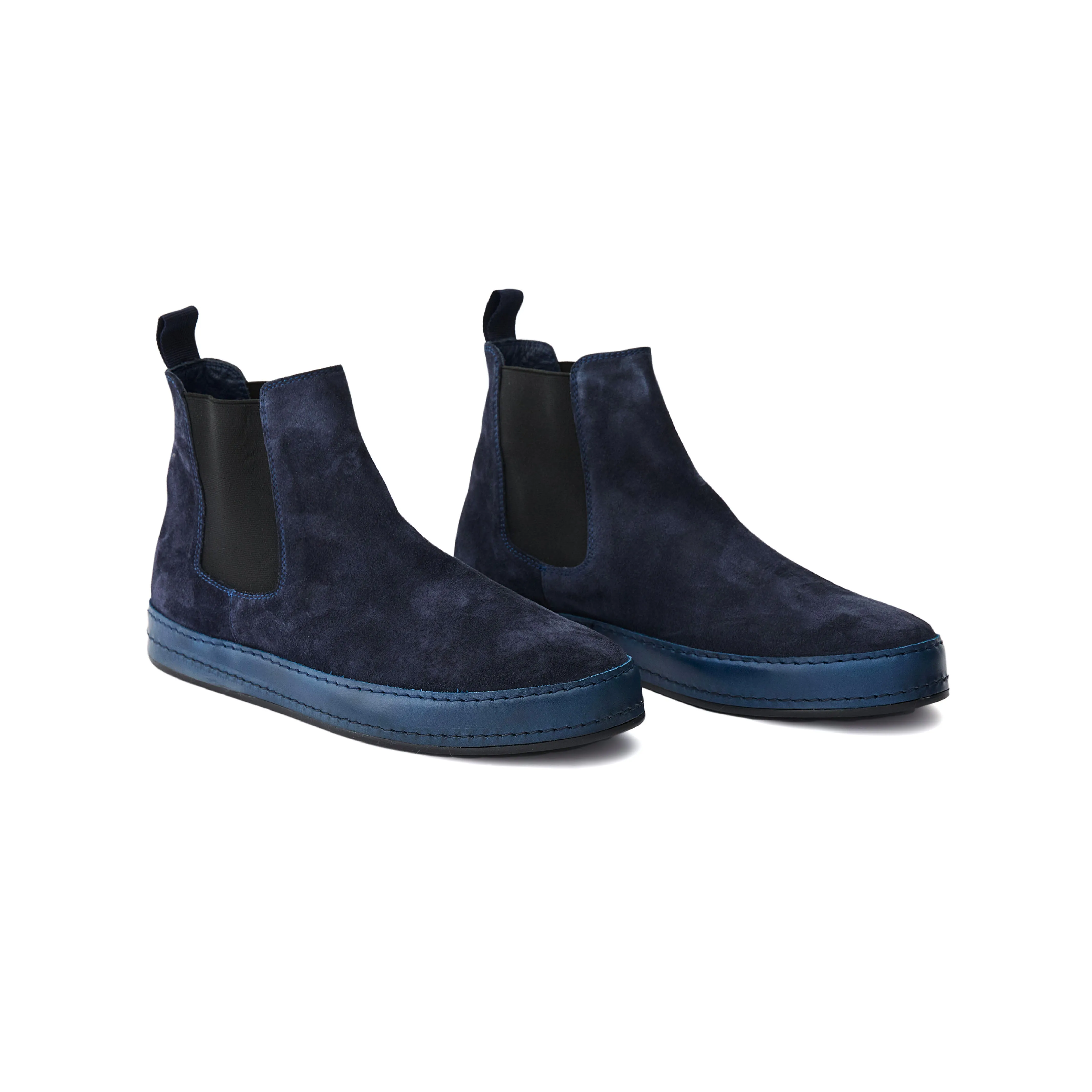 Men's Suede Calf Leather Handmade Chelsea Boots M10005