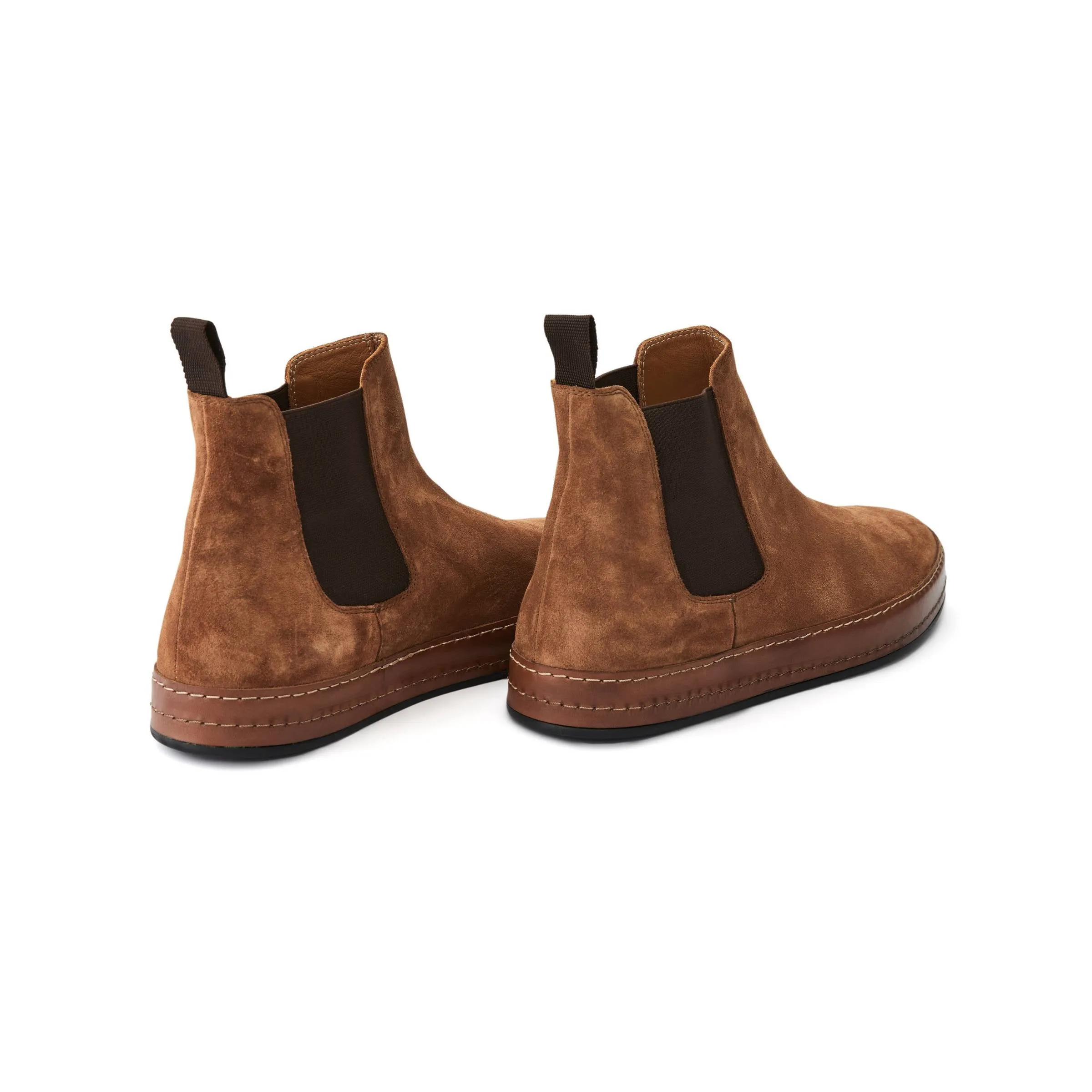 Men's Suede Calf Leather Handmade Chelsea Boots M10005