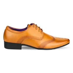 Mens Tan Lace Up Formal Shoe