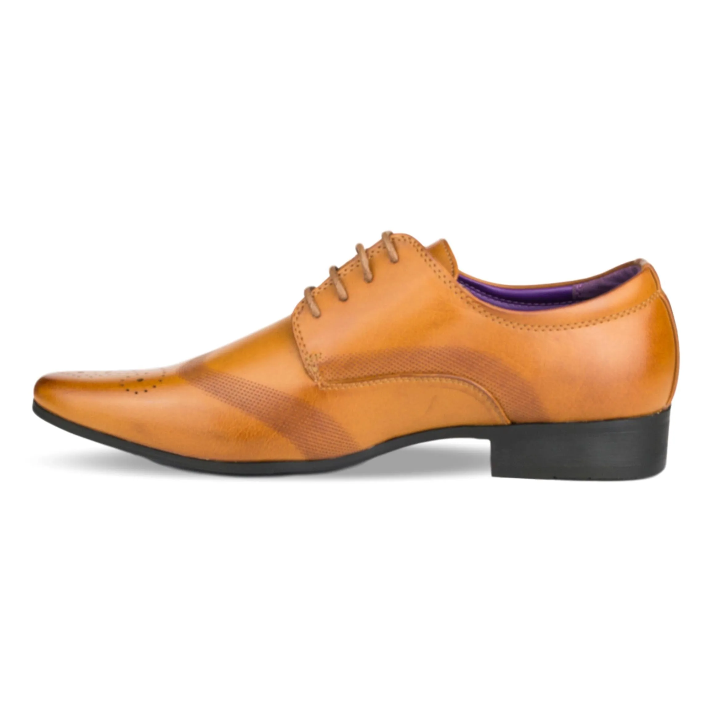 Mens Tan Lace Up Formal Shoe