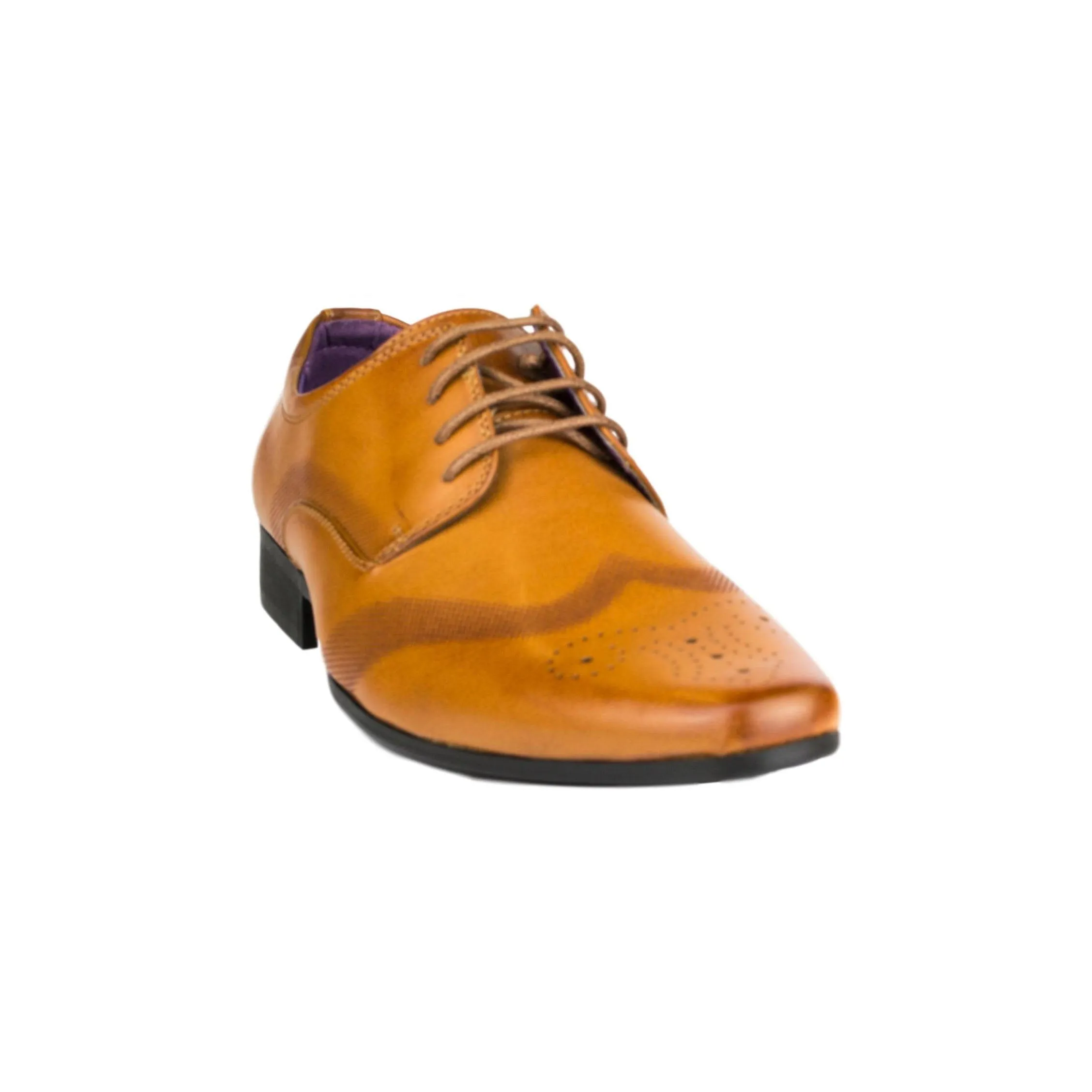 Mens Tan Lace Up Formal Shoe