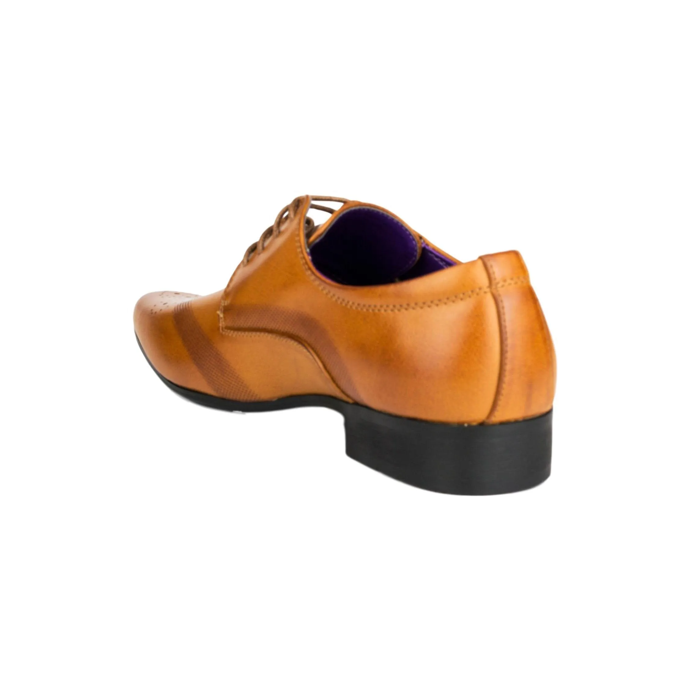 Mens Tan Lace Up Formal Shoe