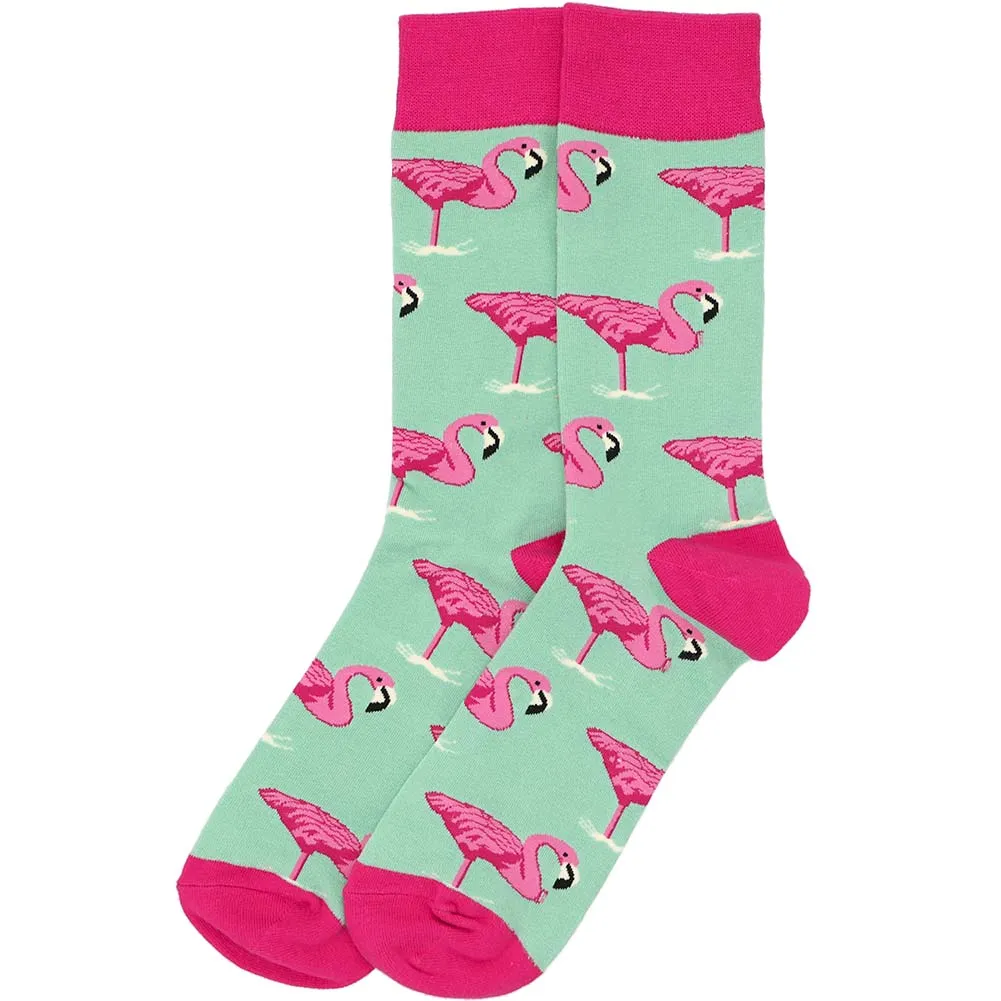 Men's Tropical Flamingo Socks