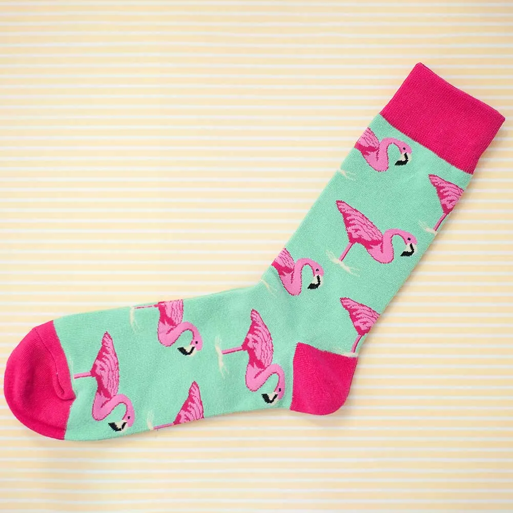 Men's Tropical Flamingo Socks