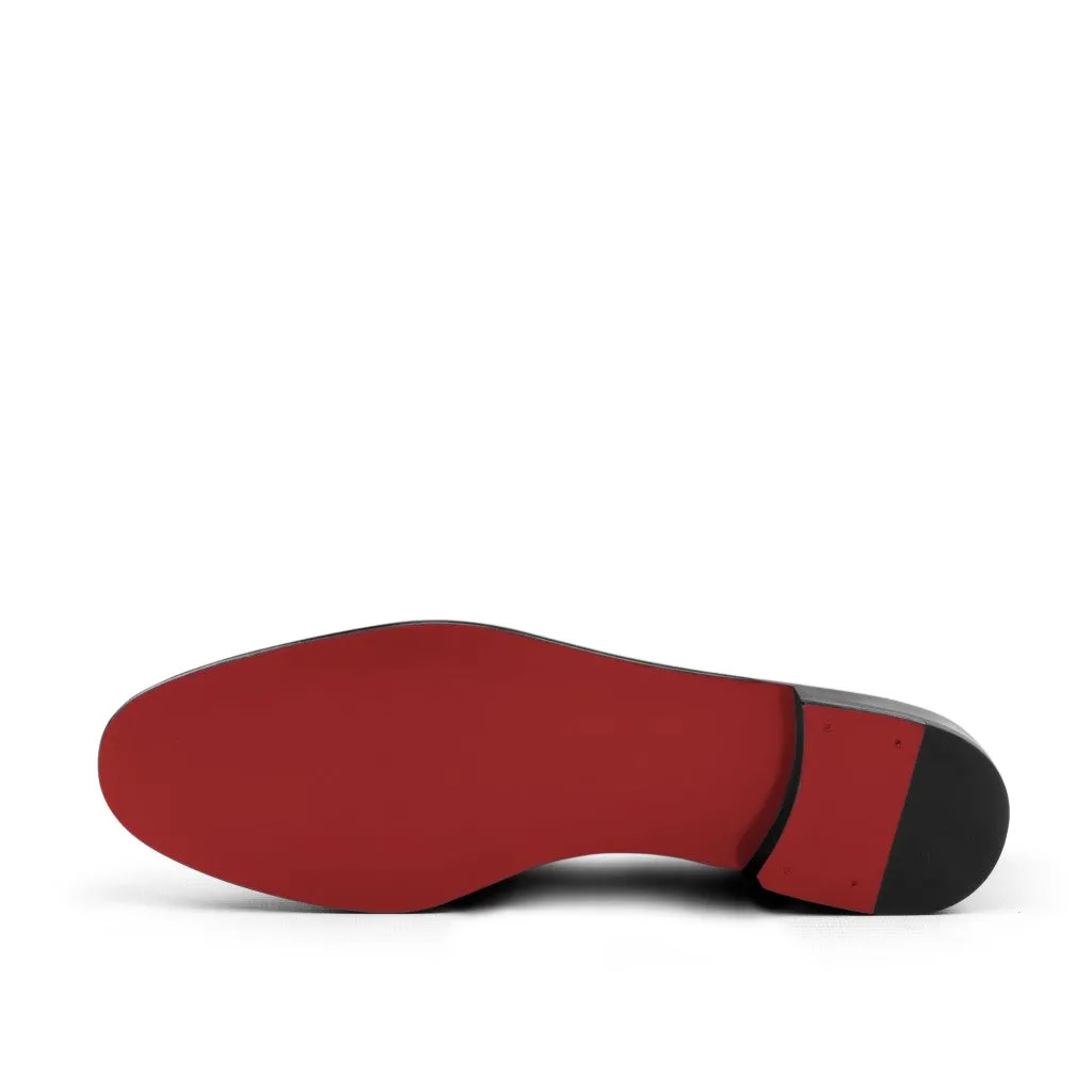 Men's Wellington Leather Slippers Wide Plus Size Blue Red 4800