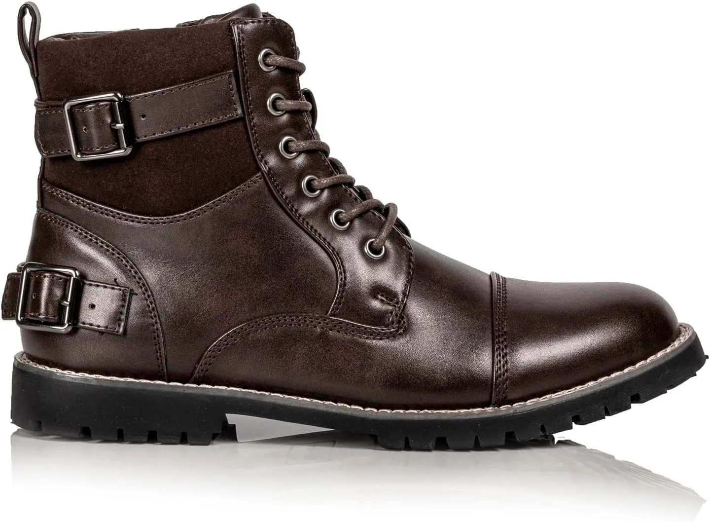 Metrocharm MC306 Mens Casual Work Lace Up Classic Motorcycle Combat Boots