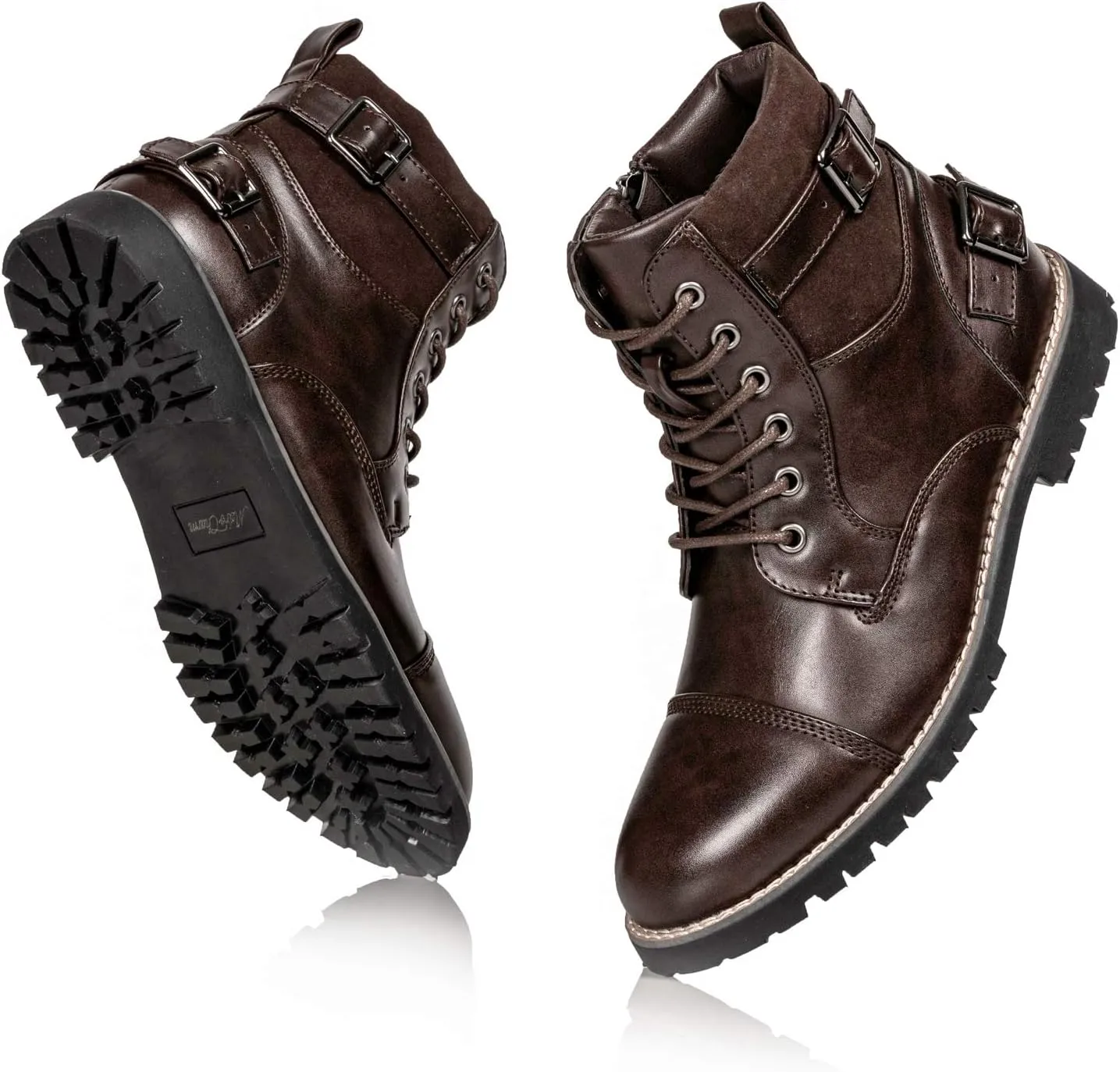 Metrocharm MC306 Mens Casual Work Lace Up Classic Motorcycle Combat Boots