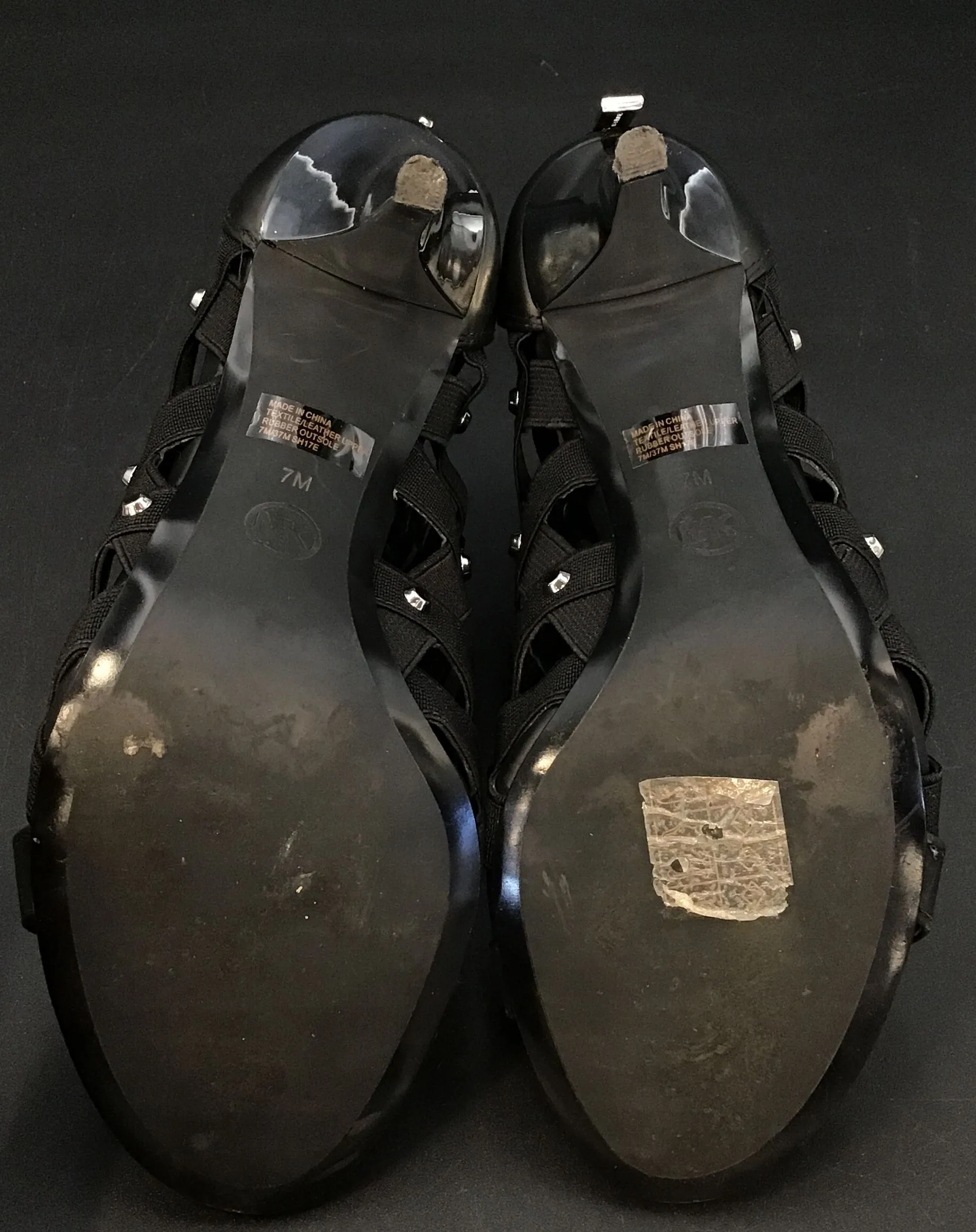 Michael Kors Women's Black Strappy Heels - Size 7M