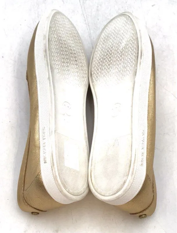Michael Kors Women's Gold Leather Loafer Flats - Size 9.5M