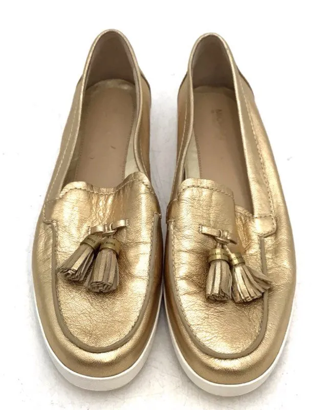 Michael Kors Women's Gold Leather Loafer Flats - Size 9.5M