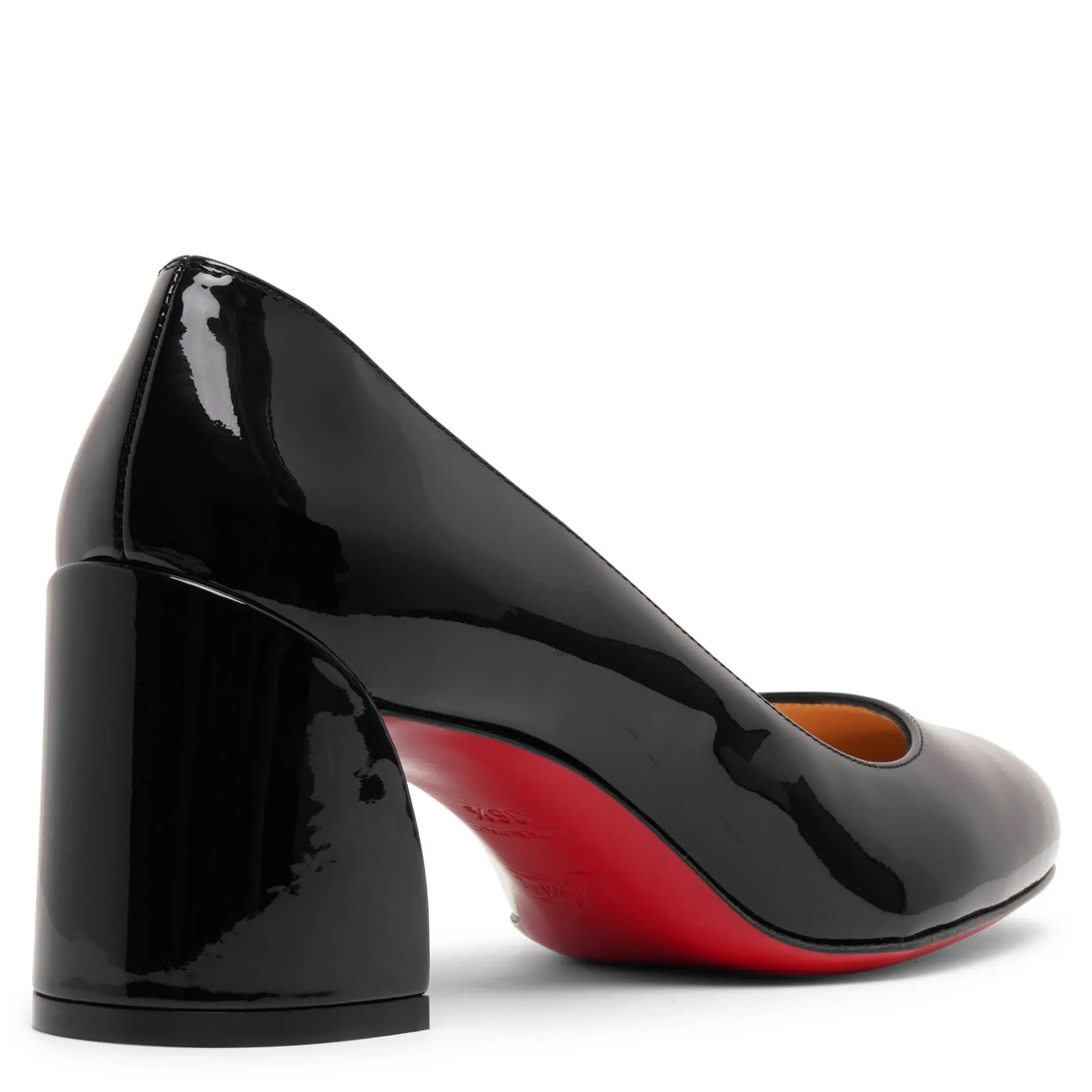 Miss Sab 55 black patent pumps