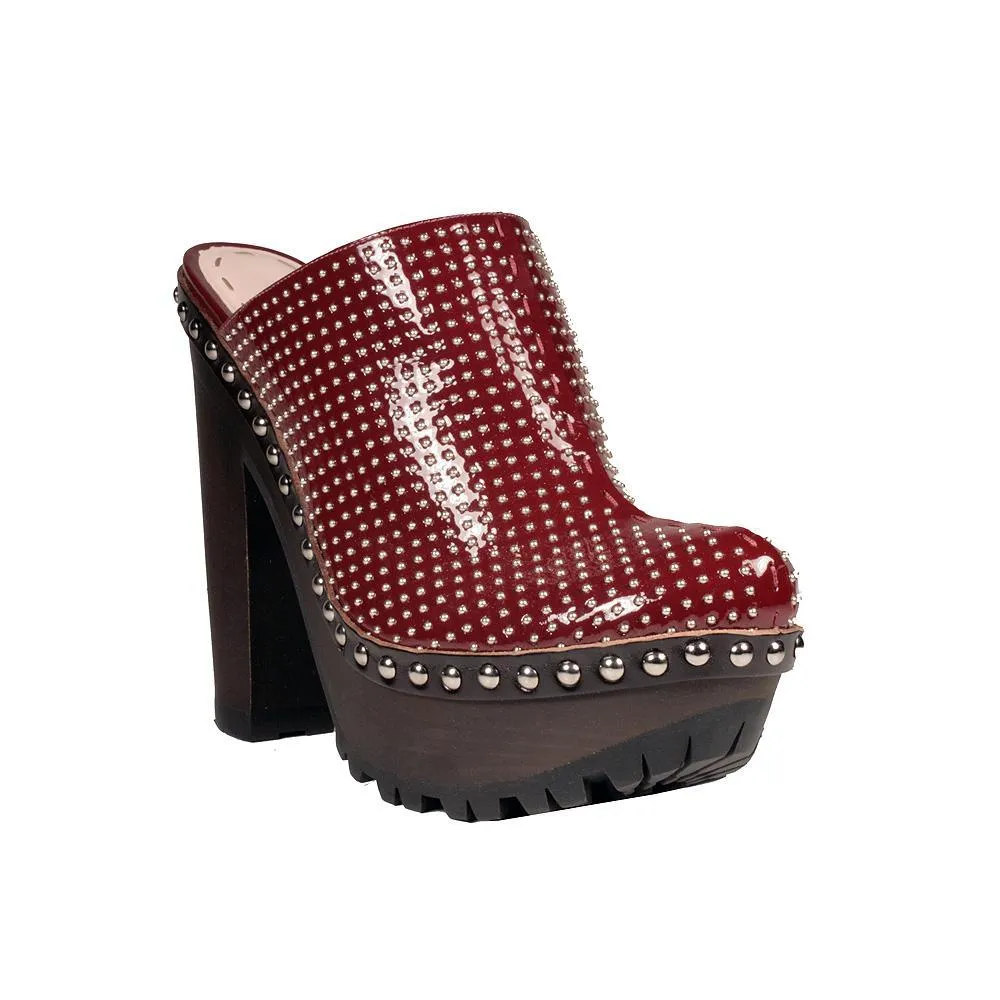 Miu Miu 49710 Women's Brown Vernice 2 Amarena Pumps (MIU102)